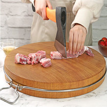 Cutting board Solid wood household round cutting chopping board Gold iron wood cutting bone cutting cutting board thickened whole wood commercial pier