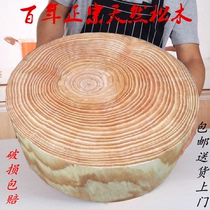 Pine thickened cutting board Cutting board Solid wood knife board Kitchen household commercial meat cutting bone round whole wood pier