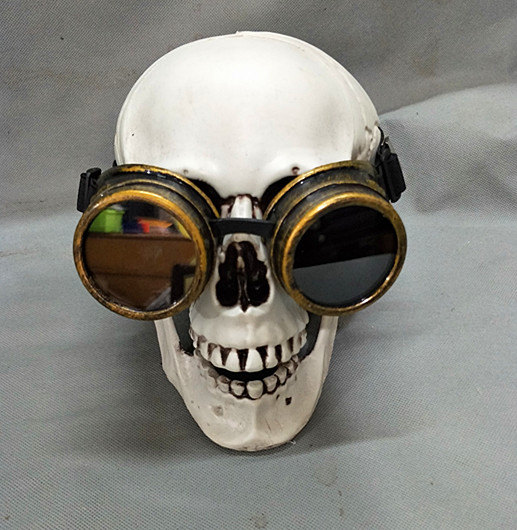Steampunk kính sci-fi ống nhòm với gai kính cơ sở bão gothic đảng Cosplay đạo cụ đồ cosplay học sinh