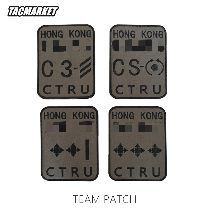 Memorial chapter CTRU unicorn magic sticker chapter Tactical Low Light Embroidery Arm Badge Wrap badge Bstick