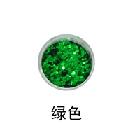 Зеленые блестки для ногтей