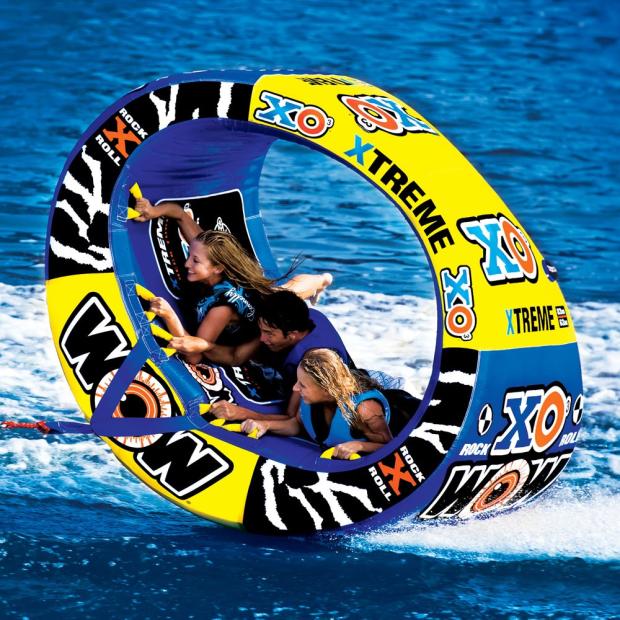 American imports WOW water drag laps for 3 people rotating balance circle Ferris boat speedboat Drag slide water surf