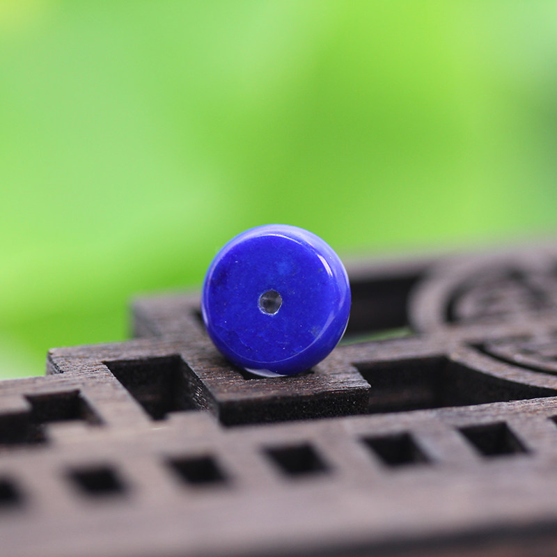 Natural lapis lazuli partition abacus beads Emperor green round beads bead bead Duobao bracelet Buddhist diy accessories