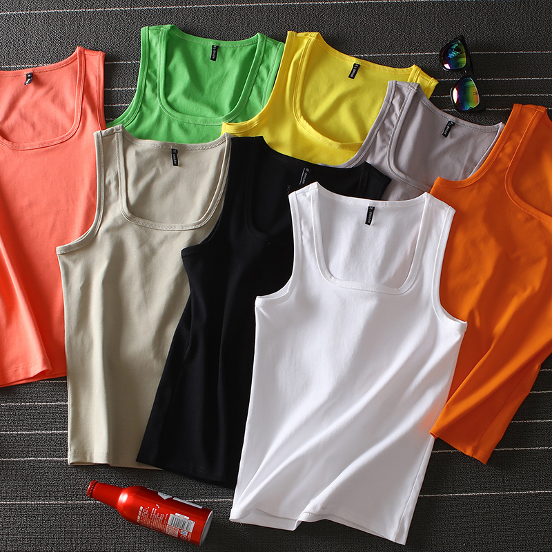 Men's Vest, Pure Cotton, Breathable, Youth Style, Korean Version, Trendy Square Neck, Sleeveless, Summer Sports, Tight-Fitting, Slim Fit Men's Vest, Pure Cotton, Breathable, Youth Style, Korean Version, Trendy Square Neck, Sleeveless, Summer Sports, Tight-Fitting, Slim Fit