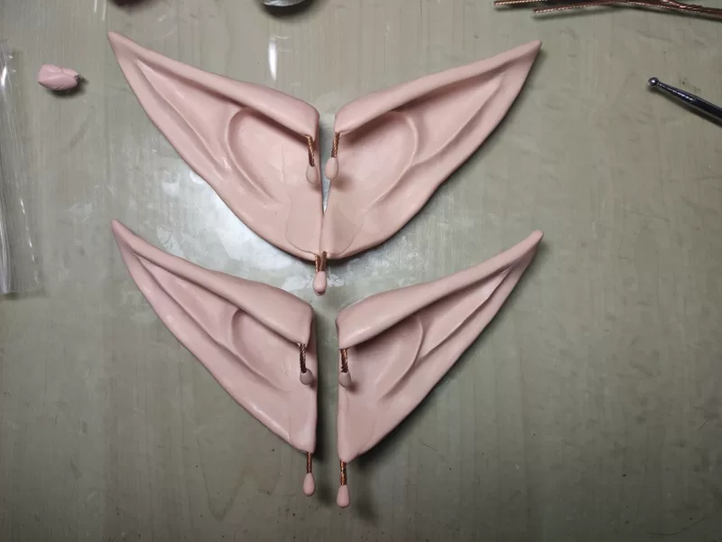 Косплей ушей эльфа Final Fantasy 14 ff14 Elf Ears Orsh Fang Alise Alphino Aymeric