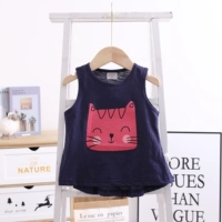 В темно -синем большем лицо кошка бамбуковое соединение хлопок