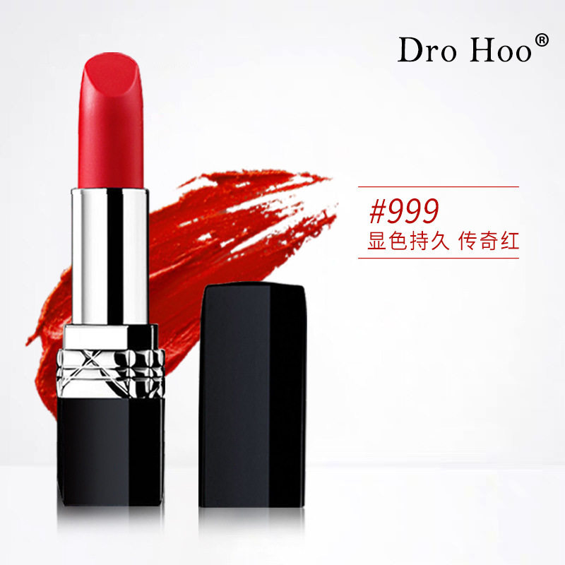 The same 999 Audi brand genuine middle and rear lipstick moisturizes and moisturizes for a long time, does not fade, does not touch the cup, does not decolorize