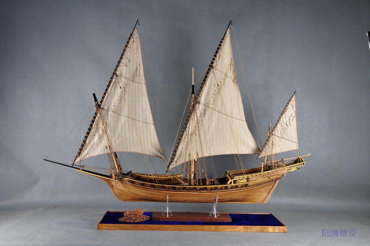 1:48 Full Solid Wood Carved Full Rib Shark