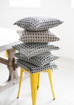 nmchic spot moss green Finnish Lapuan Kankurit Corona wool cushion cover