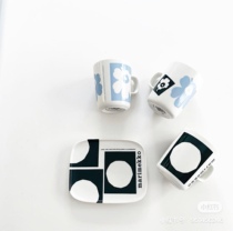 nmchi Spot Finnish Marimekko 70th Anniversary Limited Ceramic Mark Cup Snacks Disk