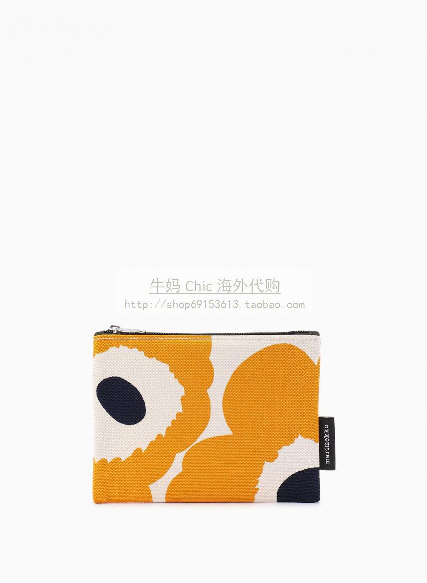 nmchic spot Japan qualifies Marimekko Pieni Unikko yellow poppy with zero wallet