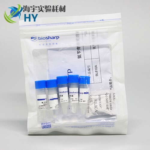 Invoiced experimental white shark biosharp BL610A ampicillin solution 5 x 1ml