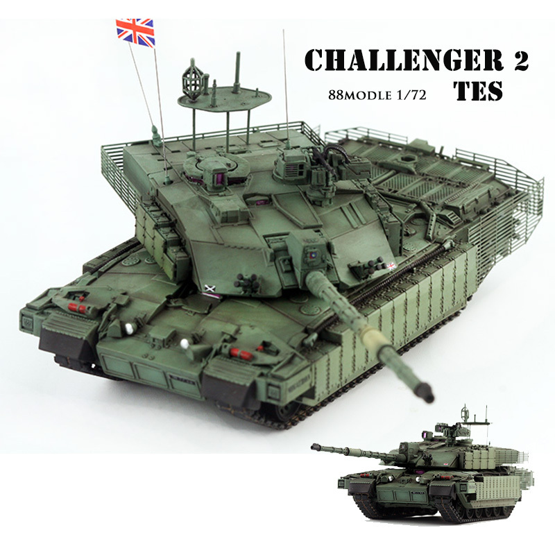 88Modle 1/72 British Challenger 2 Tes Main Battle Tank Finished Model Precision Details