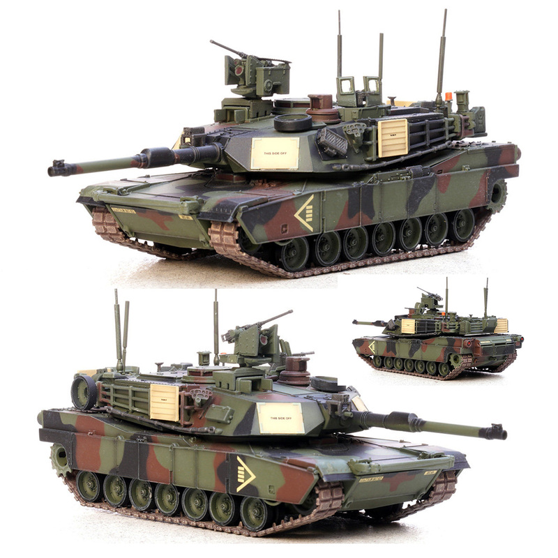 Tieliu 1:72 American M1A2 Sep V2 Main Battle Tank Three-Color Finished Model Cavalry Division Based in Germany