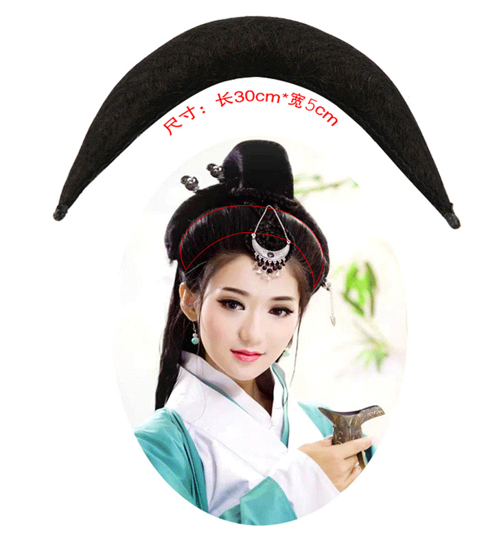 Ancient costume wig fairy ox horn hair stick little dragon girl princess shape soft hair stick Tang suit Hanfu universal pad hair bag