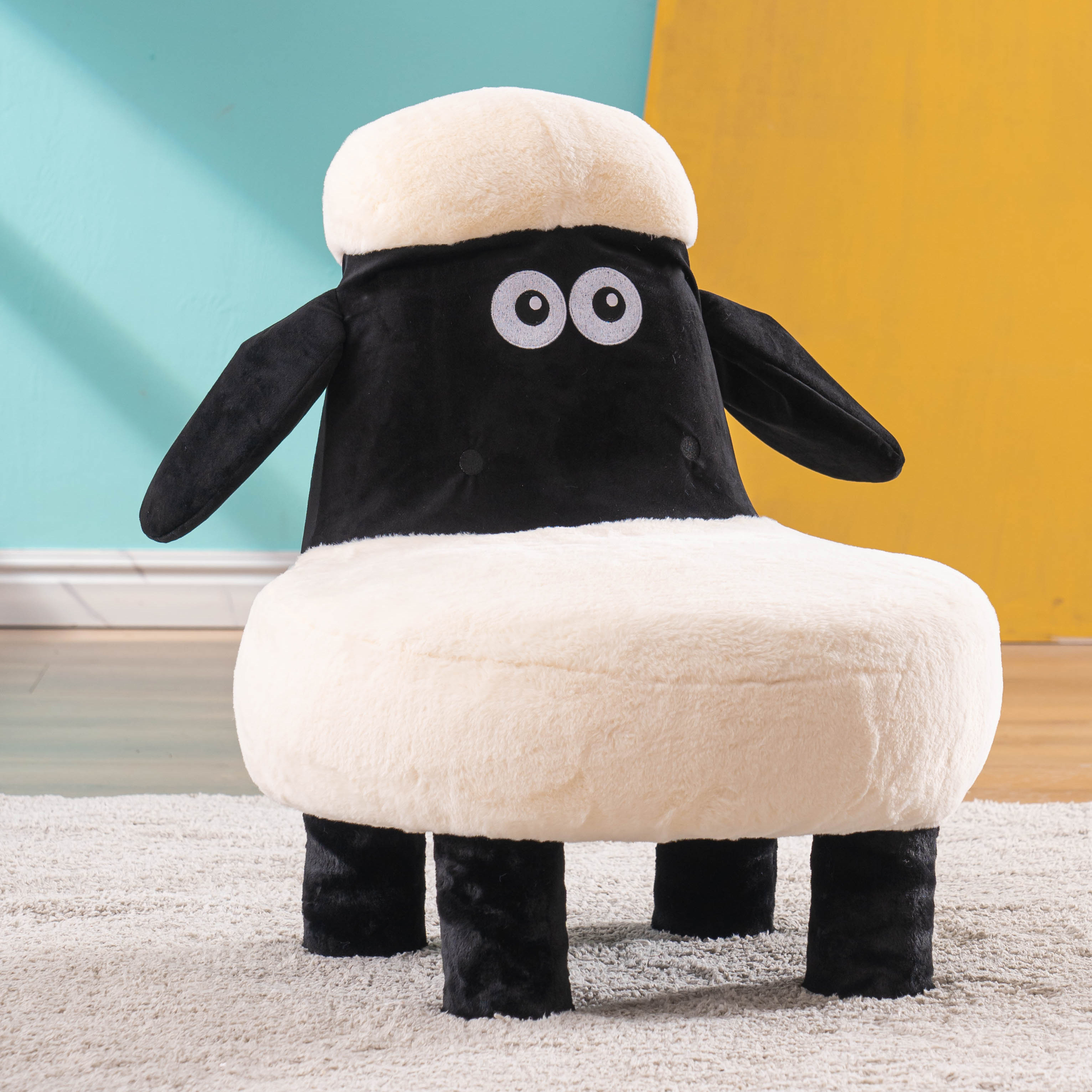Creative Lamb Sean Children's Sofa Kindergarten Baby Stool Chair Animal Shape Small Sofa Creative Lazy Sofa