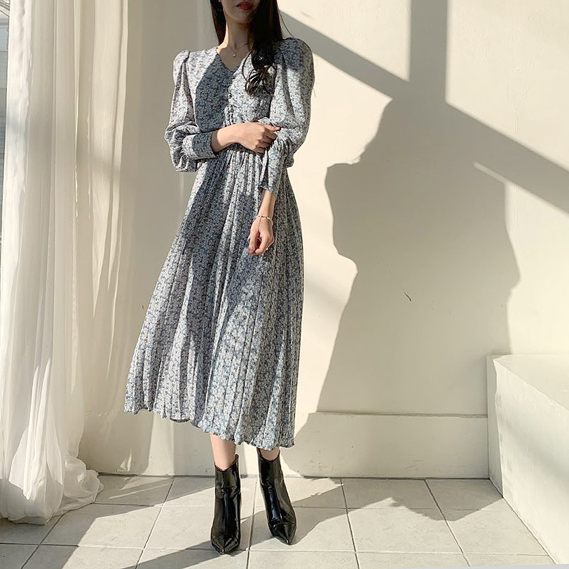 NEW autumn Floral DressMaxi Linen DressHandmade dressPlus Size Asymmetric DressDress with PocketsLinen caftanWoman Party dressD1887