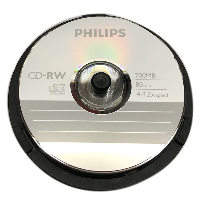 Philips rewritable CD-RW rewritable CD-RW rewritable CD burning disc 10 pieces