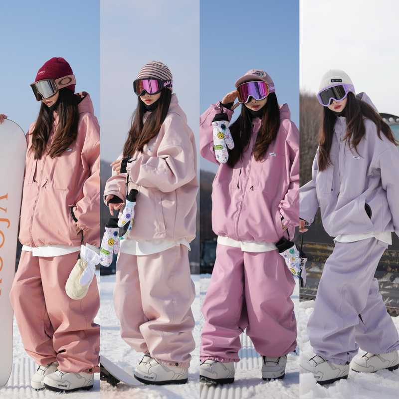 Shen Xiaoxian Doceshen New Dupont Three-Proof Ski Suit Set, Windproof, Waterproof, Fleece-Lined, Warm, for Snowboarding and Skiing