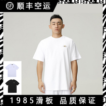 AVENUESON Avenue Son of Short Sleeve T-shirt Classic Bulb LOGO Round Neck Black and White 1985 Skateboard