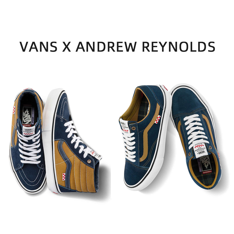 Vans X andrew reynolds joint old skool SK8 HI men 'S and women 'S skate shoes