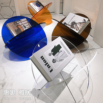 Nordic Art Sense Acrylic Placement Planet in Wind Light Luxury Red Cline Blue Book Shelf Magazine