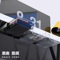 The desk drawer is equipped with a hole-free sticky household under the table storage table under the invisible drawer storage box