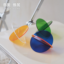 In wind cup mat customized acrylic table insulation mat red luxury Northern Ouklein blue swing artistic sense