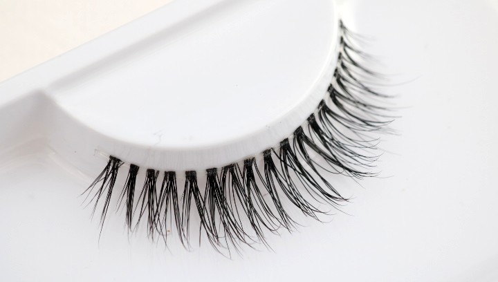 Lông chồn 3D lông mi giả tự nhiên màu nude nude trang điểm trong suốt thân cây một mí đôi ngắn âm thanh nổi trên lông mi NL-5 keo dán mí mắt
