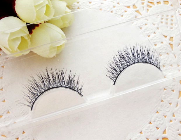 貂 lông mi giả cứng cuống tự nhiên chéo một mí hai mặt trang điểm nude S101 mô phỏng trên lông mi mi dưới giả