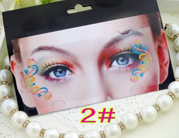 Thời trang quốc tế nghệ thuật sáng tạo mắt trang điểm giả ren mắt vá bút kẻ mắt dán rỗng mắt bóng dán mắt dán bảng màu mắt hàn quốc giá rẻ