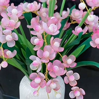 (5 больших веточек и 15 маленьких веточек) девчачий розовый + без вазы (сделай сам)