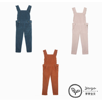 66 Do not return Bud Bud baby Emile et ida male and female corduroy lace suspender jumpsuit jumpsuit