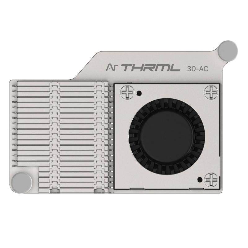 树莓派5开发板PWM调速散热风扇涡轮 Argon THRML铝制主动冷却散热