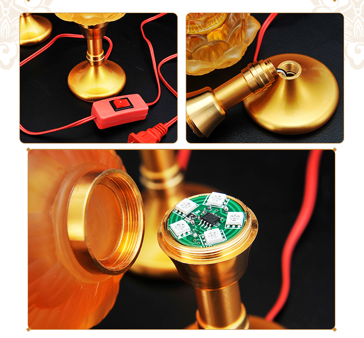 LED ceiling light board round disc core modified 7-color colorful fixed dimming belt can be remotely controlled Lotus Changming