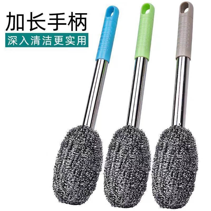 Toilet wire brush with long pole angle for cleaning without hurting your hands or losing wires. Toilet toilet with customized logo.