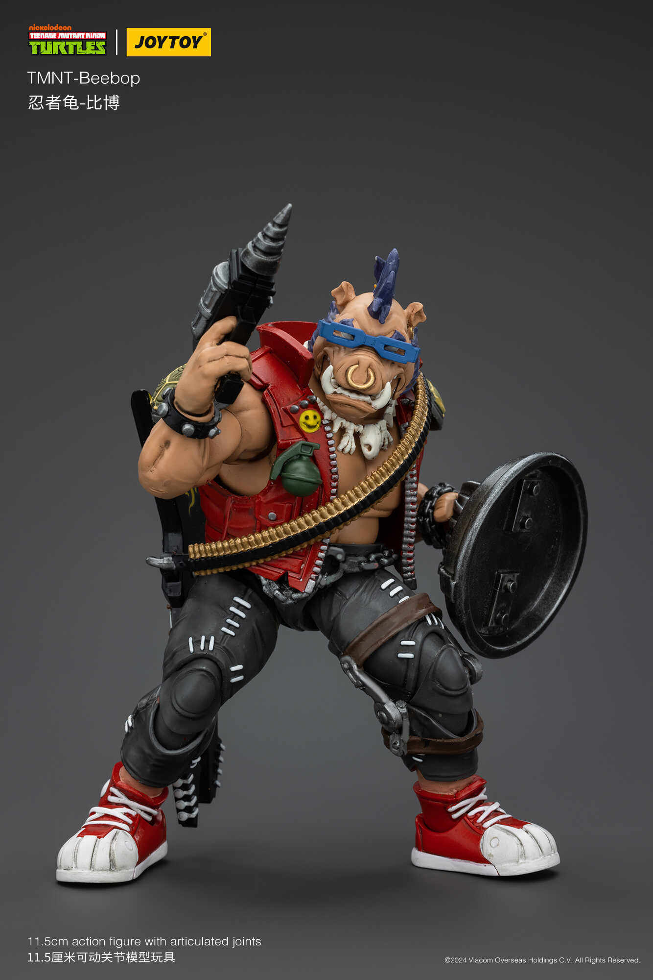 JOYTOY 1/18 TMNT Beebop & Rocksteady Action figure Toy Xmas Gift