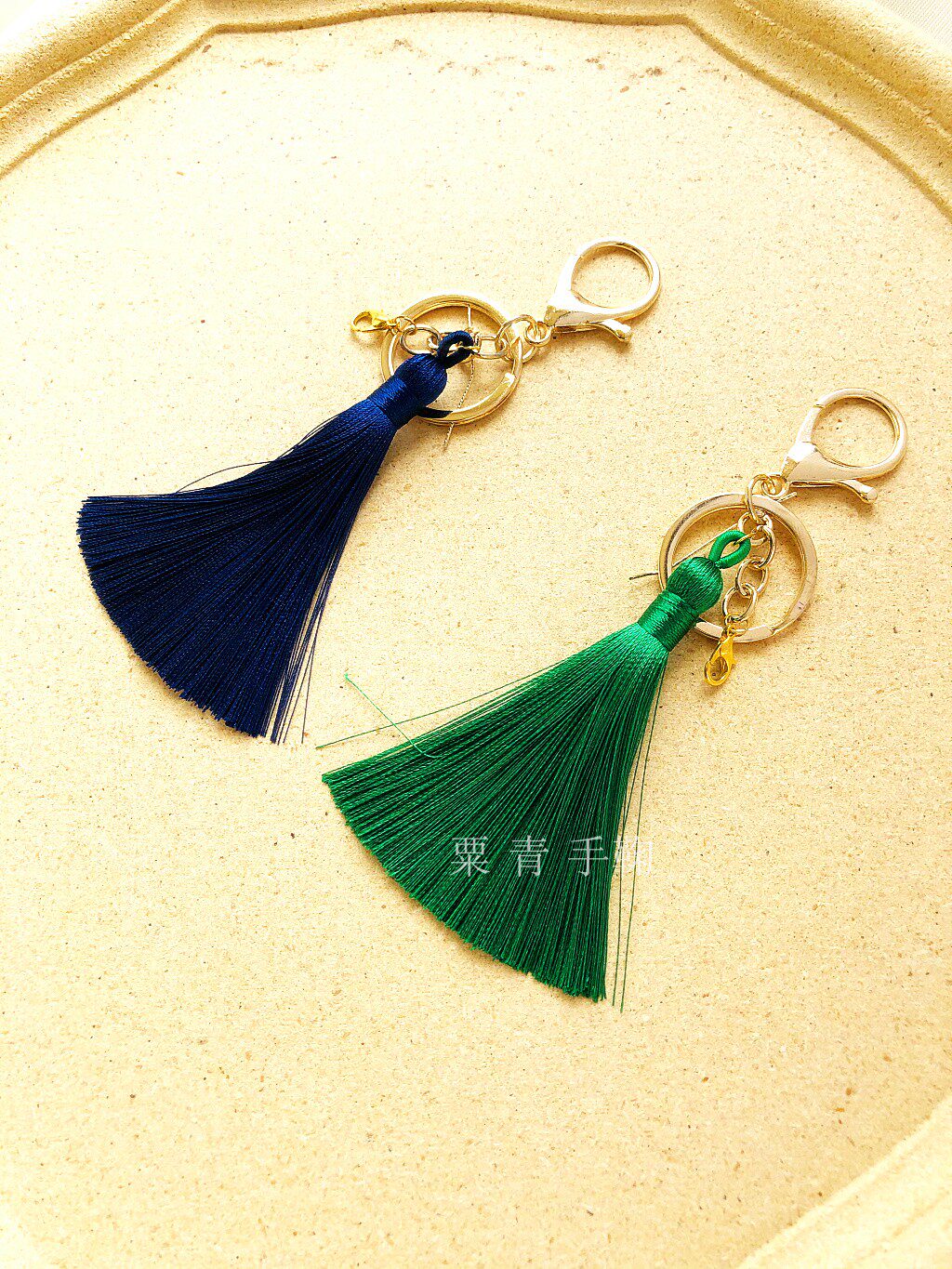 Hand Bow Ball Accessories Metal Golden Keyring Large Lobster Button Flow Suaccessories 14 5cm handmade DIY materials