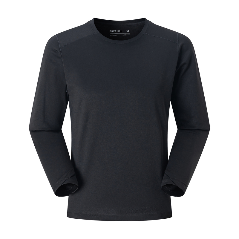 Drift Hill Solona Certified Quick-Drying Warm Moisture-Wicking Long-Sleeve T-Shirt Base Layer for Sports and Outdoor Activities