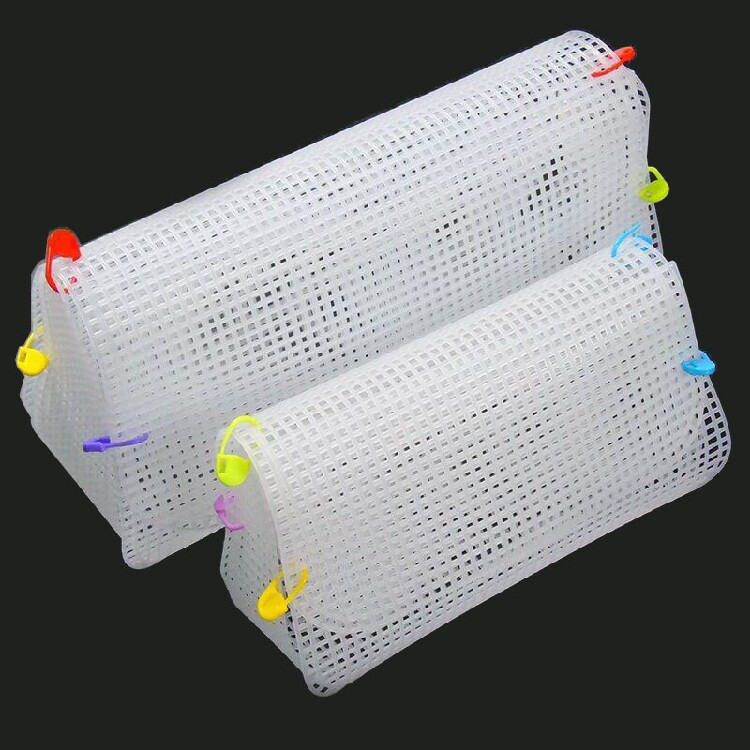 Elegant and elegant crochet bag diy hand woven gold velvet thread chenille hook bag mesh sheet plastic mesh