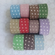  DIY handmade accessories Water jade dot cotton and linen stripes Edging strips Edging cloth Wrapping strips Piping strips Cloth strips