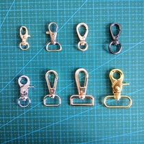  Luggage accessories high-end light gold chrome gun color cable buckle hook buckle lobster buckle inner diameter