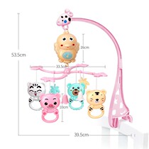 Bedbell Baby rotatable hanging baby puzzle with music rattle Newborn soothing sleeping pendant toy