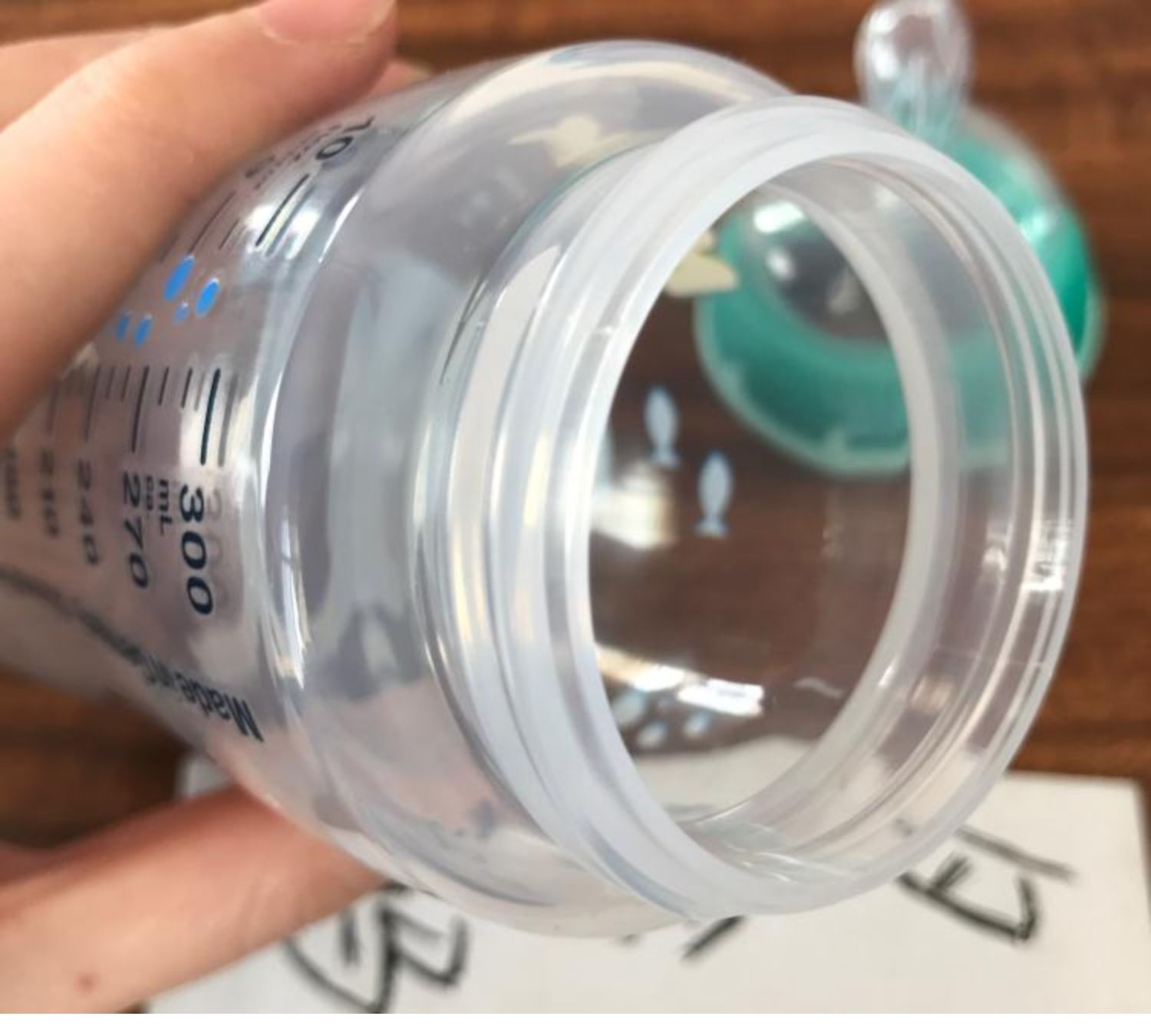 Đức mua chai nhựa NUK rộng cỡ nòng PA / PP chống đầy hơi chống đầy hơi silicone / núm vú cao su - Thức ăn-chai và các mặt hàng tương đối bình sữa bebu