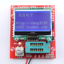 Chinese graphics M8 Transistor tester LCR transistor online capacitance frequency measurement PWM square wave DIY kit