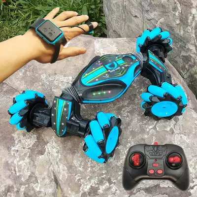 Watch induction remote control car climbing twist deformation car shake sound Net red same stunt drift car Children Toy Boy