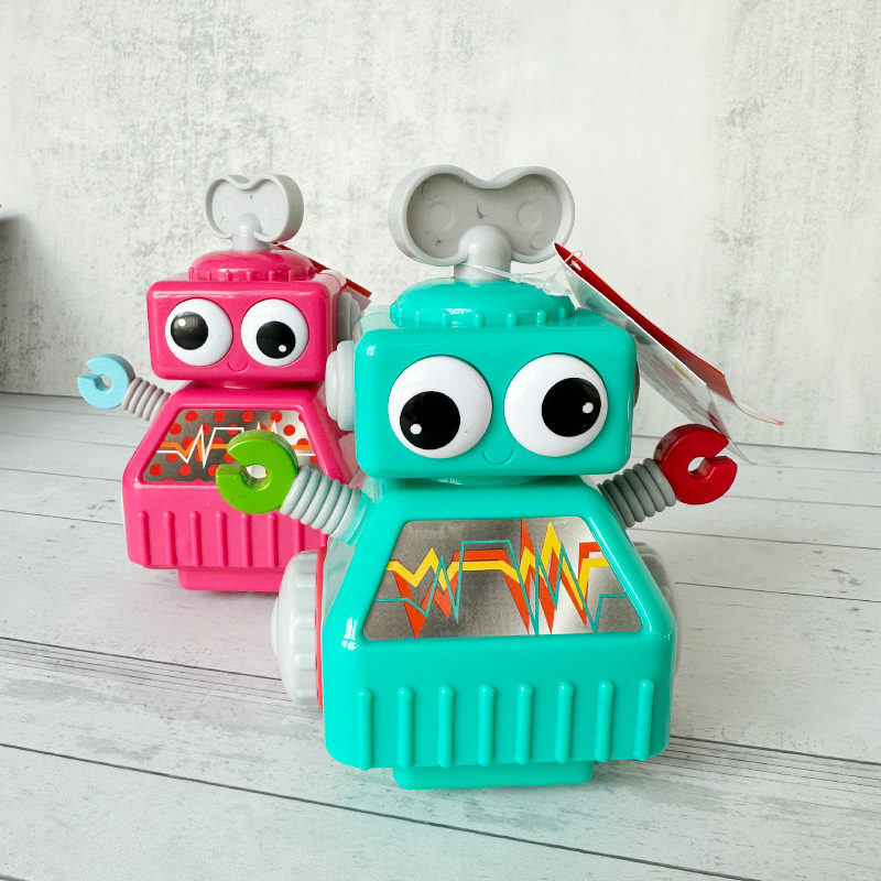 Walmart's same kidztime robot clockwork with string chain baby baby walk 1 to 3 years old-Taobao