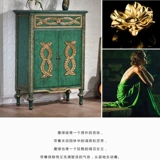 Американская сельская сельская туфли с твердым деревом ретро -старые два старых пищевых шкаф