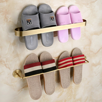 Bathroom slipper rack Wall-mounted punch-free bathroom storage artifact Toilet drain pylons Wall-to-door rear shelves