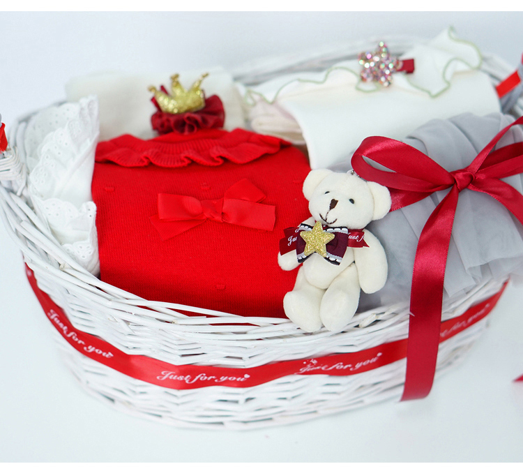 Quần áo sơ sinh cho bé sơ sinh 0-3 tháng Bộ bông quà tặng sơ sinh hộp trăng tròn dịch vụ cho bé trăm ngày hộp quà sơ sinh 10 chi tiết